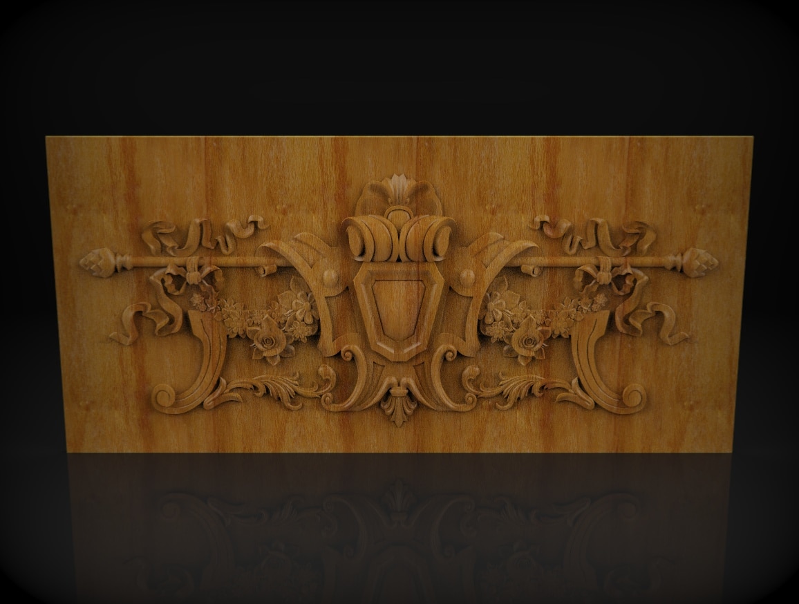 3D STL Modellek CNC Maróhoz, Domború Fafeldolgozás, Dekoratív Fa Fedőlapok
