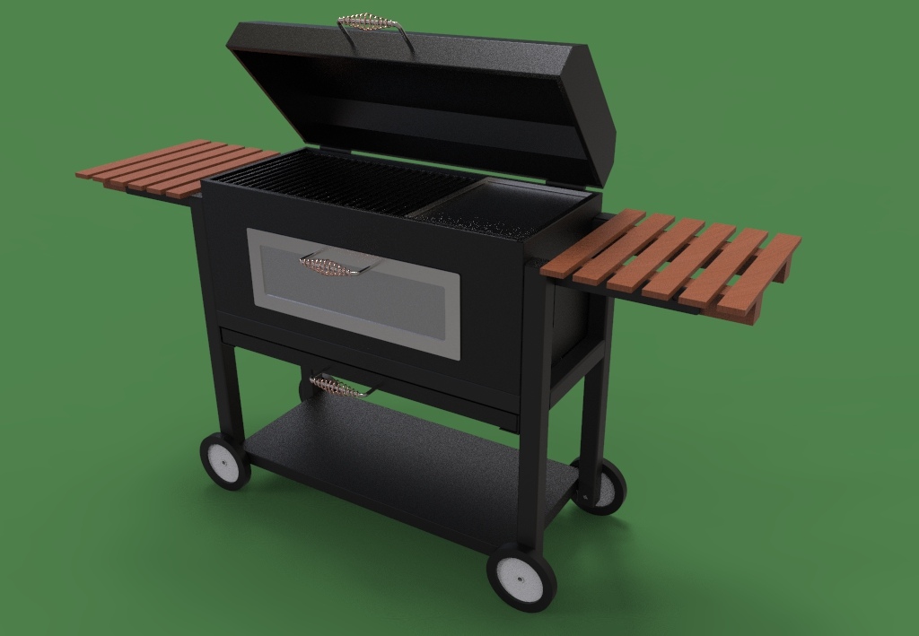 BBQ grill és serpenyő