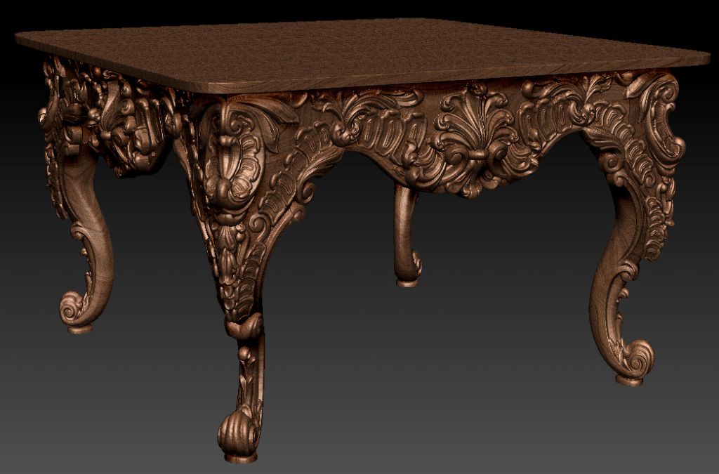 Faragott Étkezőasztal Design 3D domborminta STL FÁJL INGYEN 2