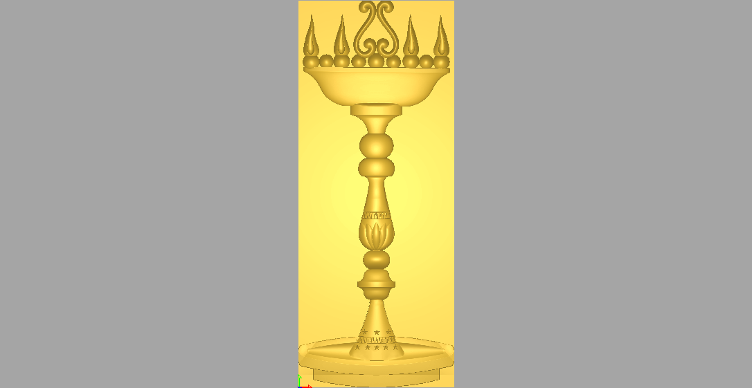 Díszes minta tervezés 3D modell CNC fafaragáshoz 19