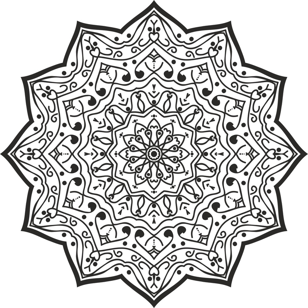 Luxus Mandala Mintázat