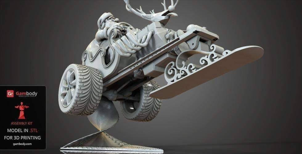 Mikulás Új Szánja 3D Modell