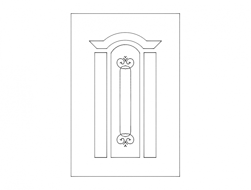 Fából készült ajtó design